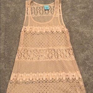 Lace pink top! So cute never worn